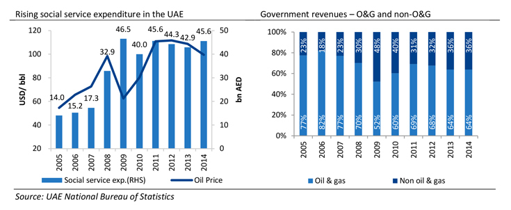 UAE - Rising Social Expanditure